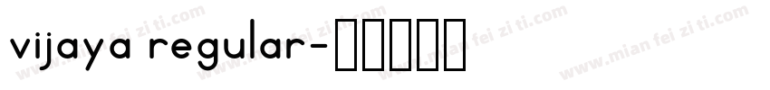 vijaya regular字体转换